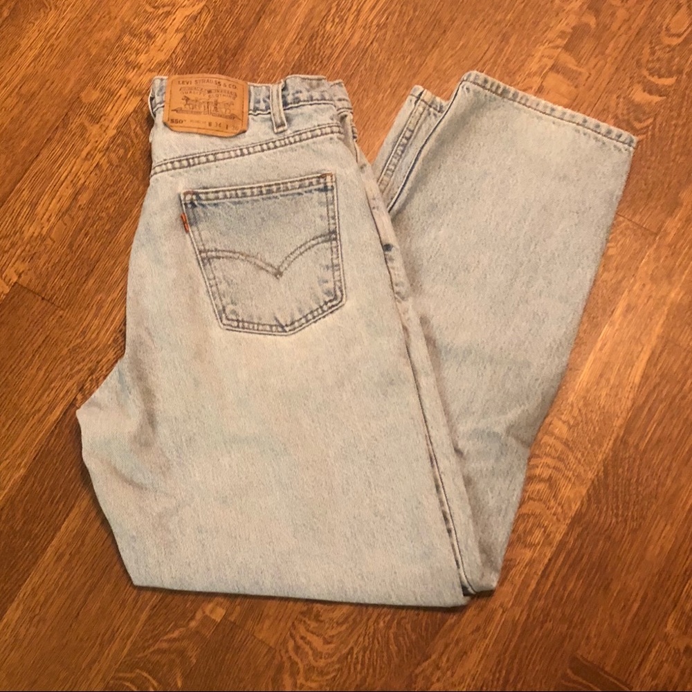 Vintage Men’s Levi’s - Orange Tab 550 Jeans #14